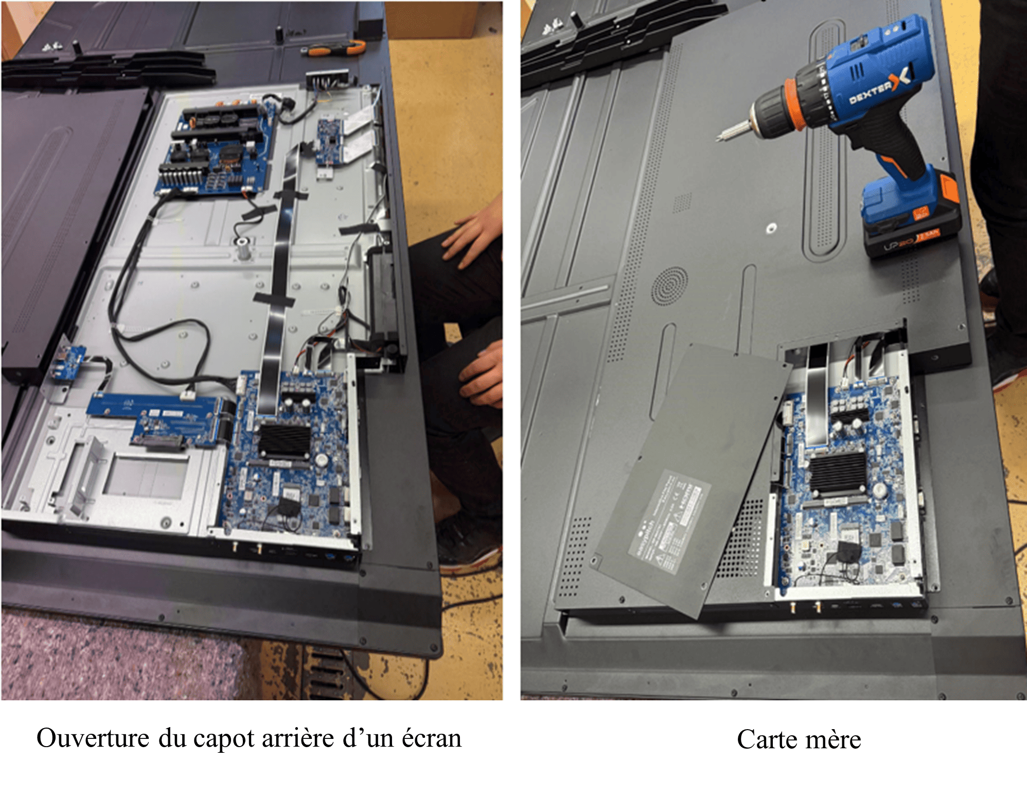 Comment procède-t-on pour reconditionner un écran numérique interactif ?
